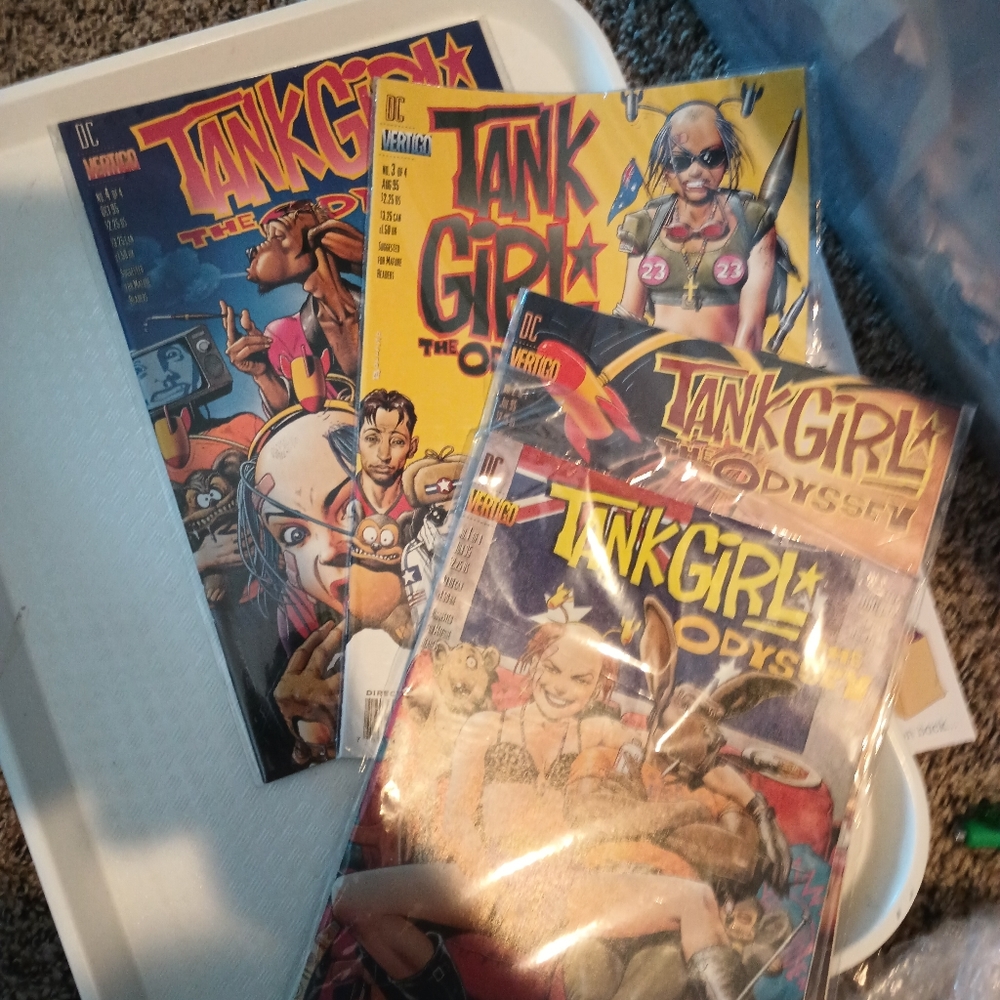 Rare Tank Girl Odyssey complete set #1-4